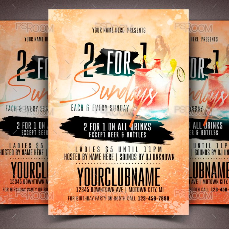 2 For 1 Sundays Flyer