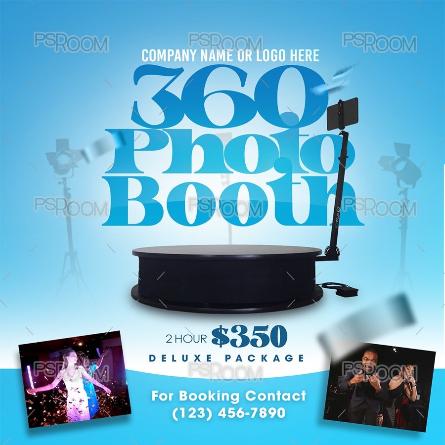 360 Photo Booth Flyer PSDRoom com