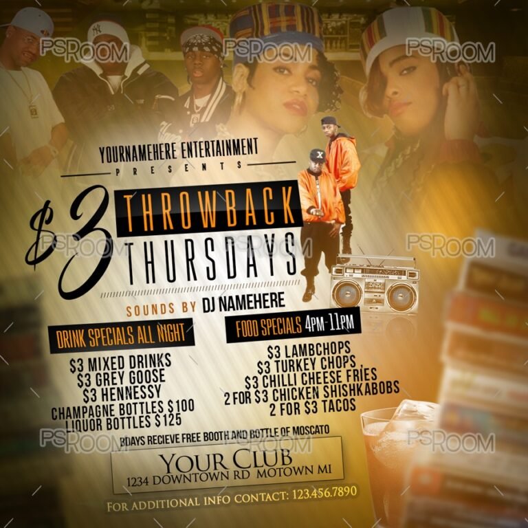 Throwback Thursdays Flyer
