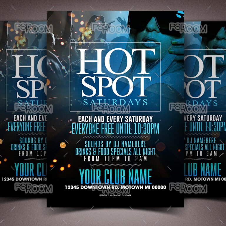 Hot Spot Saturdays Flyer