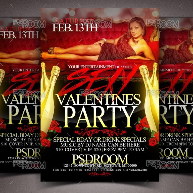 Sexy Valentines Party Flyer