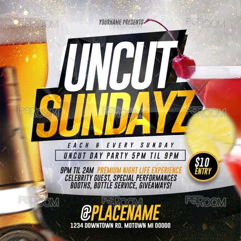 Uncut Sundayz Flyer