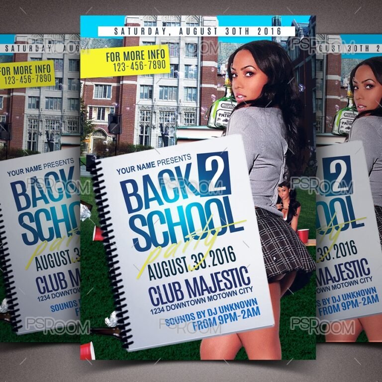 Back 2 School Party Flyer