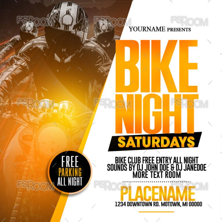 Bike Night Saturdays Flyer