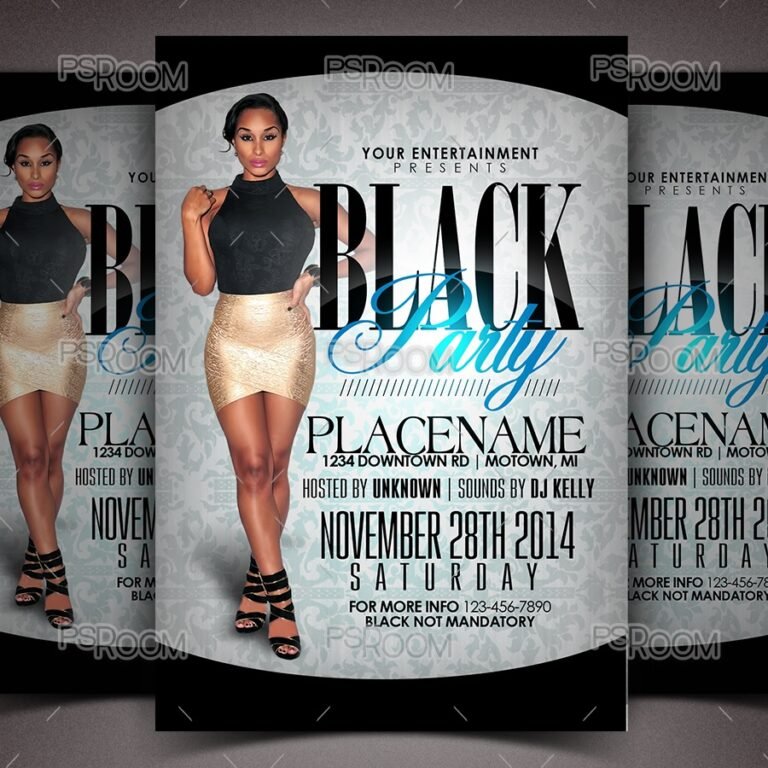Black Party Flyer