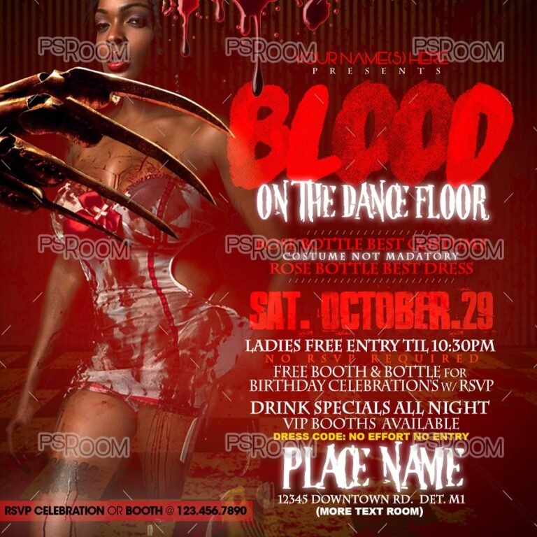 Blood On The Floor Flyer
