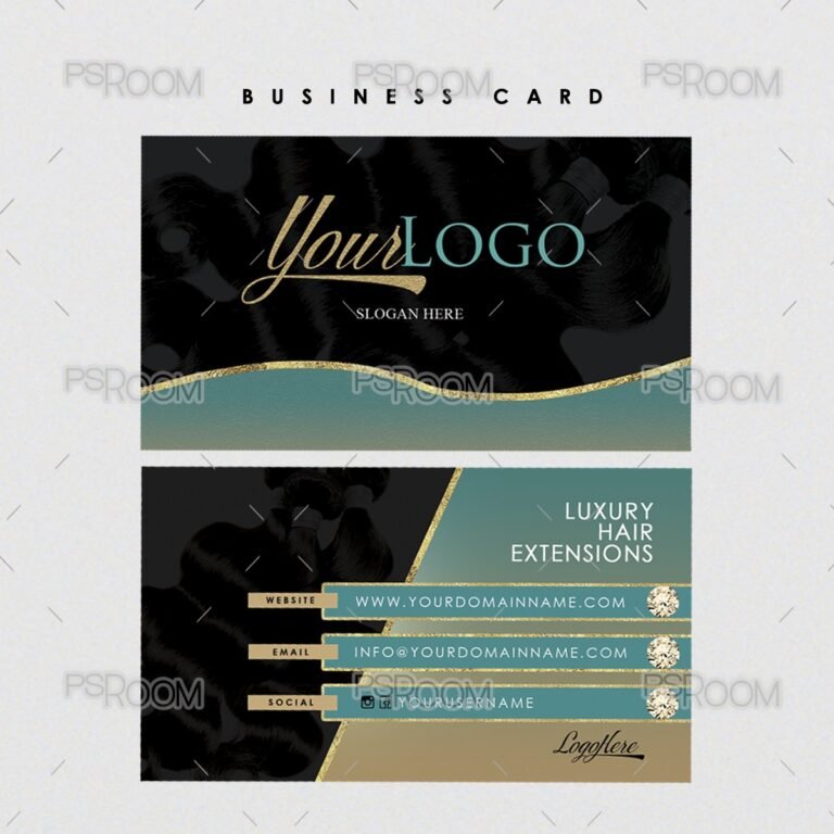 Luxury Hair Business Card