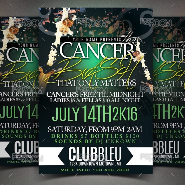 Cancer Bash That Matters Flyer