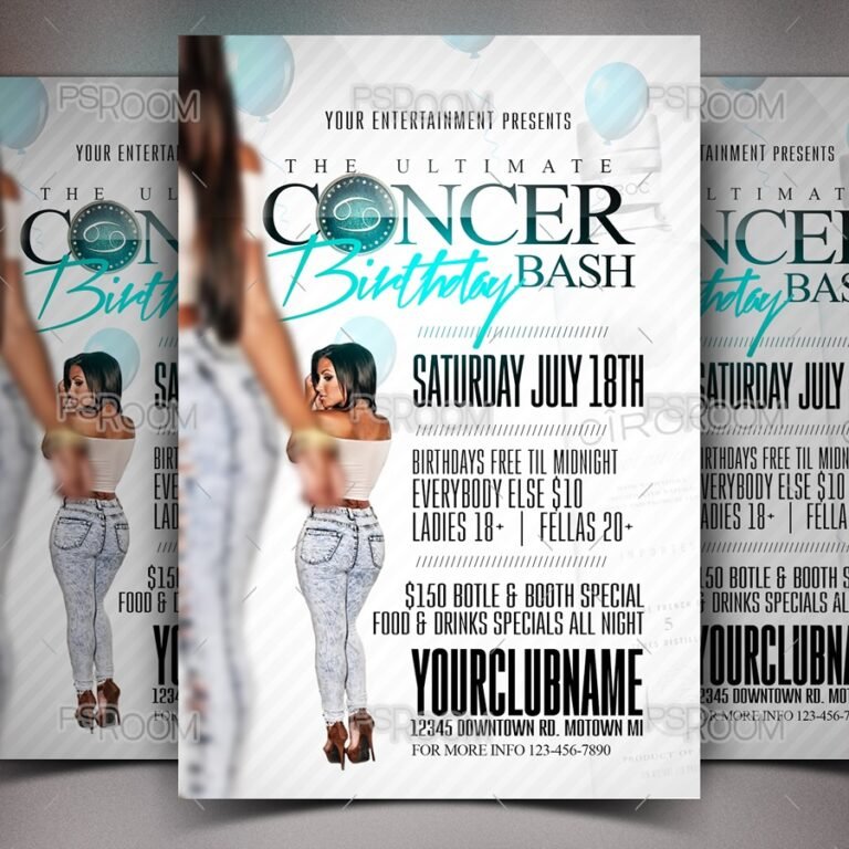 Cancer Birthday Bash Flyer