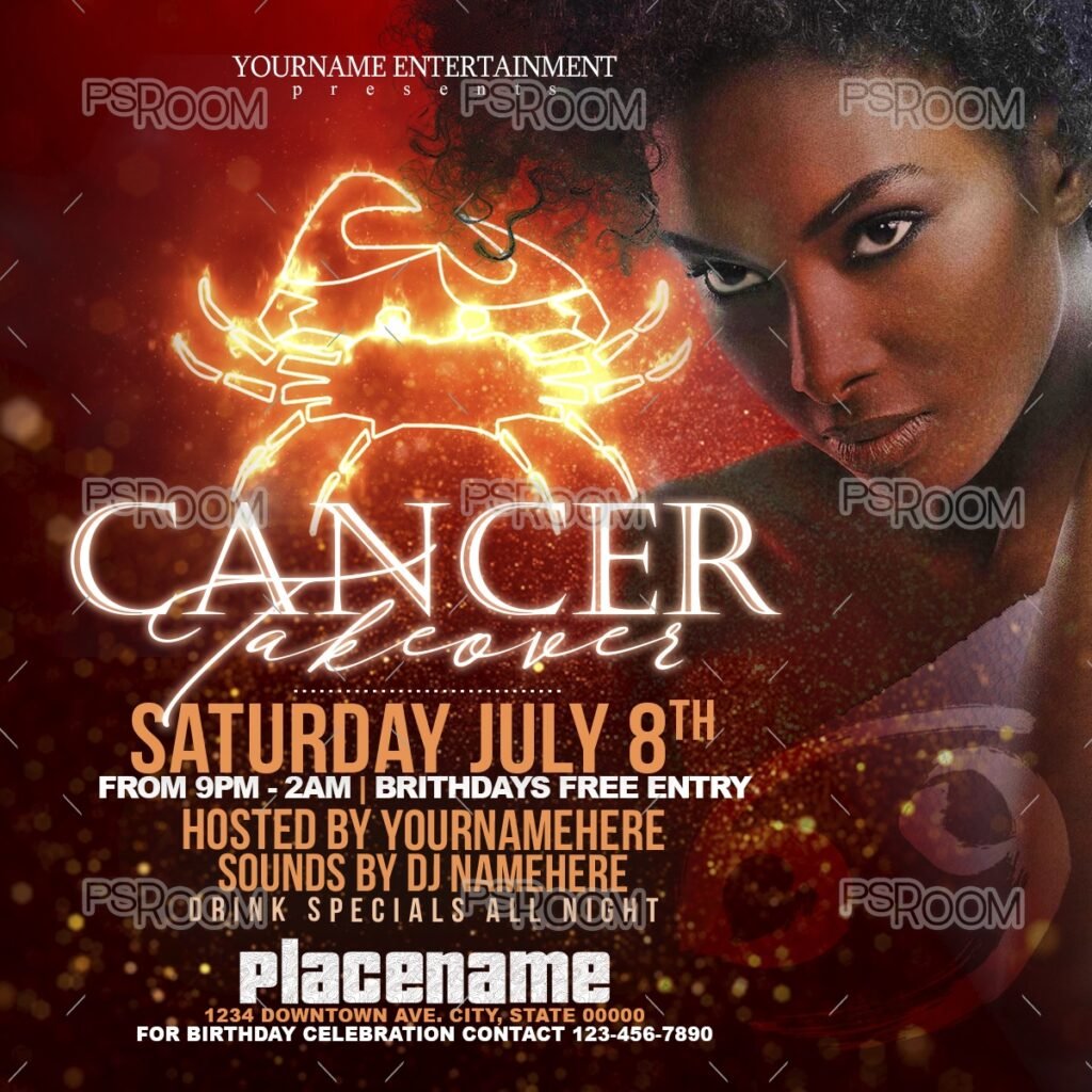 Cancers Takeover Flyer 