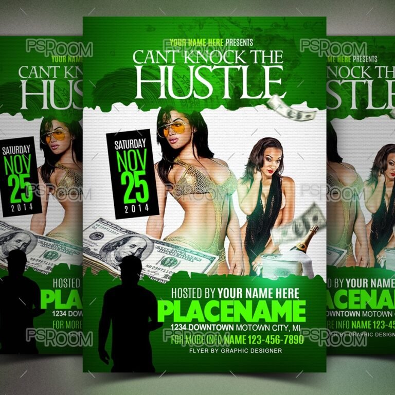 Can't Knock The Hustle Flyer