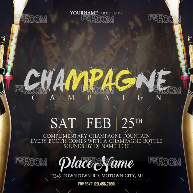Champagne Campaign Flyer