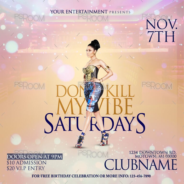 Don't Kill My Vibe Flyer