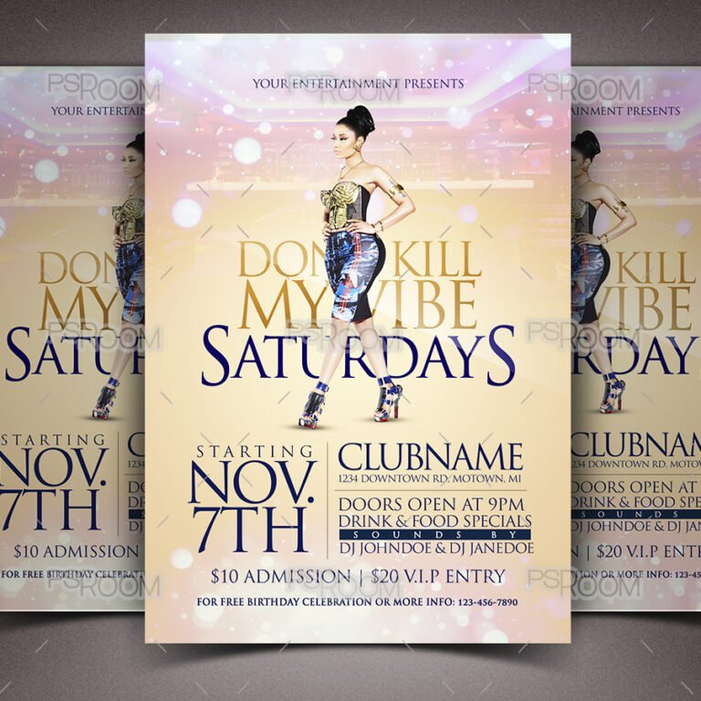 Don't Kill My Vibe Flyer