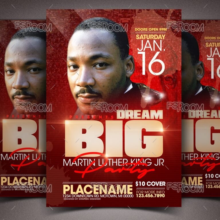 Dream Big MLK Party Flyer