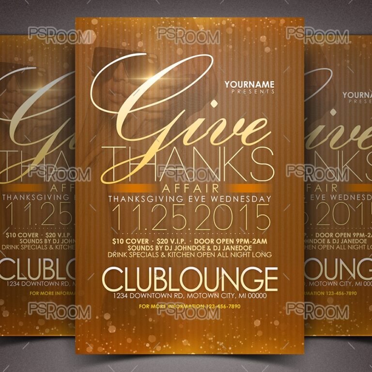 Give Thanks Affair Flyer