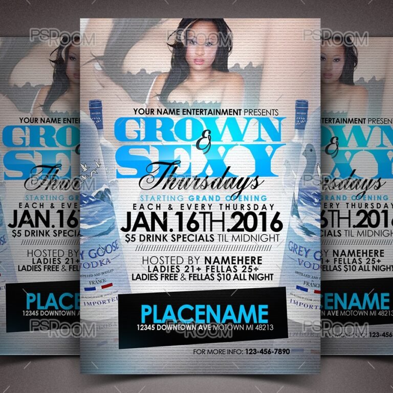 Grown & Sexy Thursdays Flyer