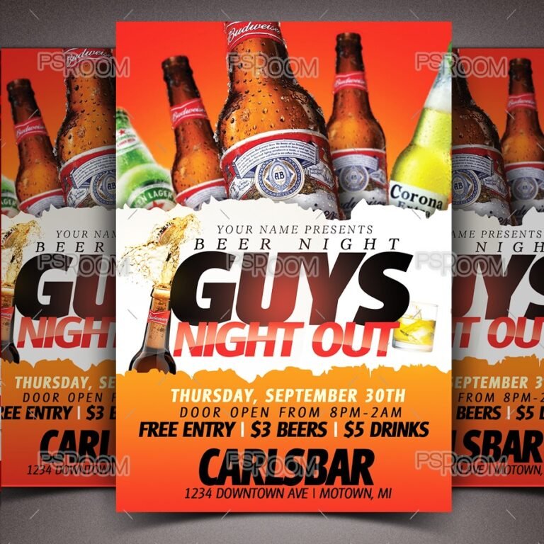Beer Night: Guys Night Out Flyer