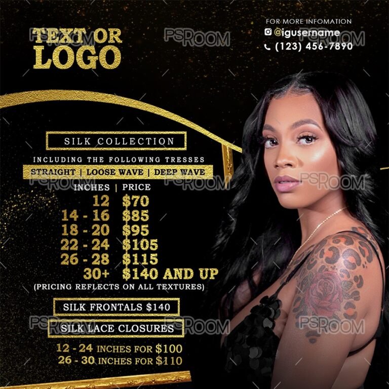 Hair Collection Gold Flyer