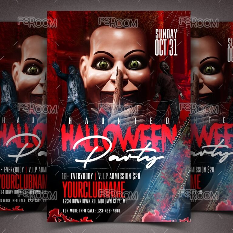 Haunted Halloween Party Flyer