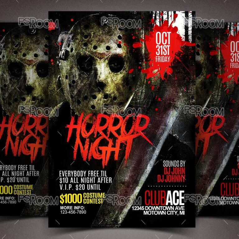 Horror Night Halloween Flyer