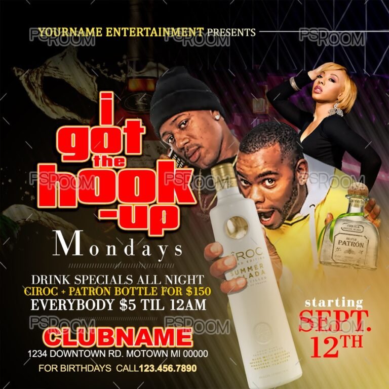 I Got The Hook Up Flyer