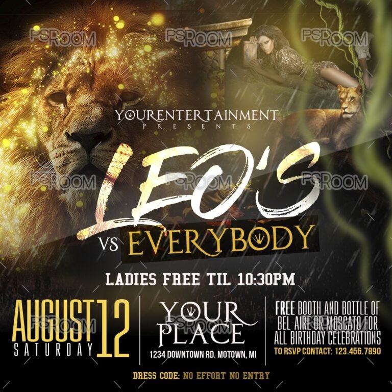 Leo's Vs Everybody Flyer