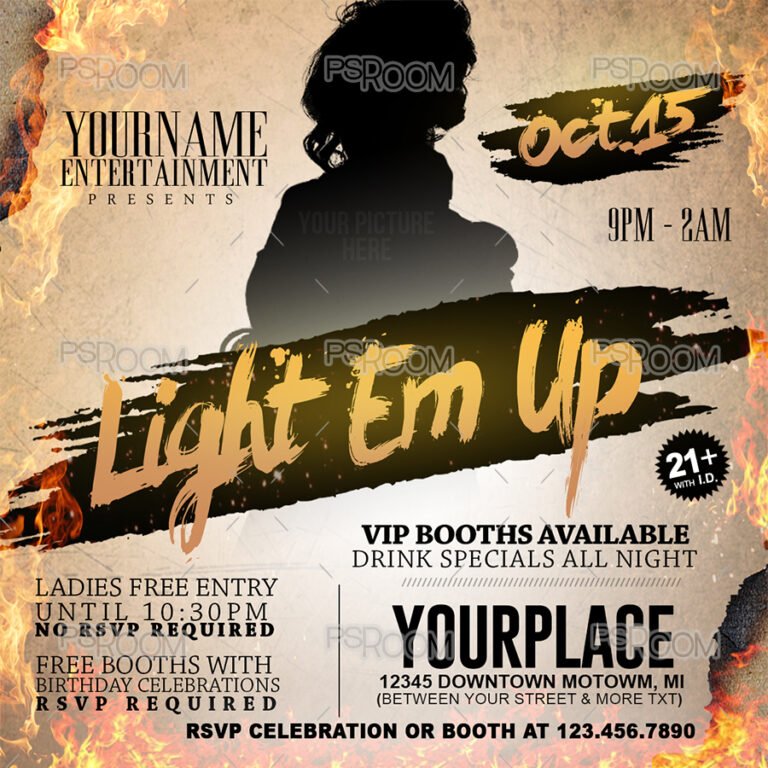Light Em Up Flyer