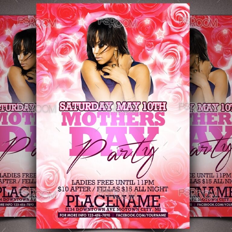 Mothers Day Party Flyer