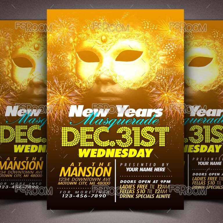 New Year Masquerade Flyer