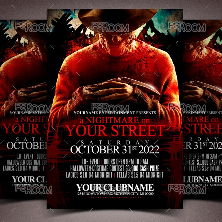 Nightmare On Elm Street Flyer