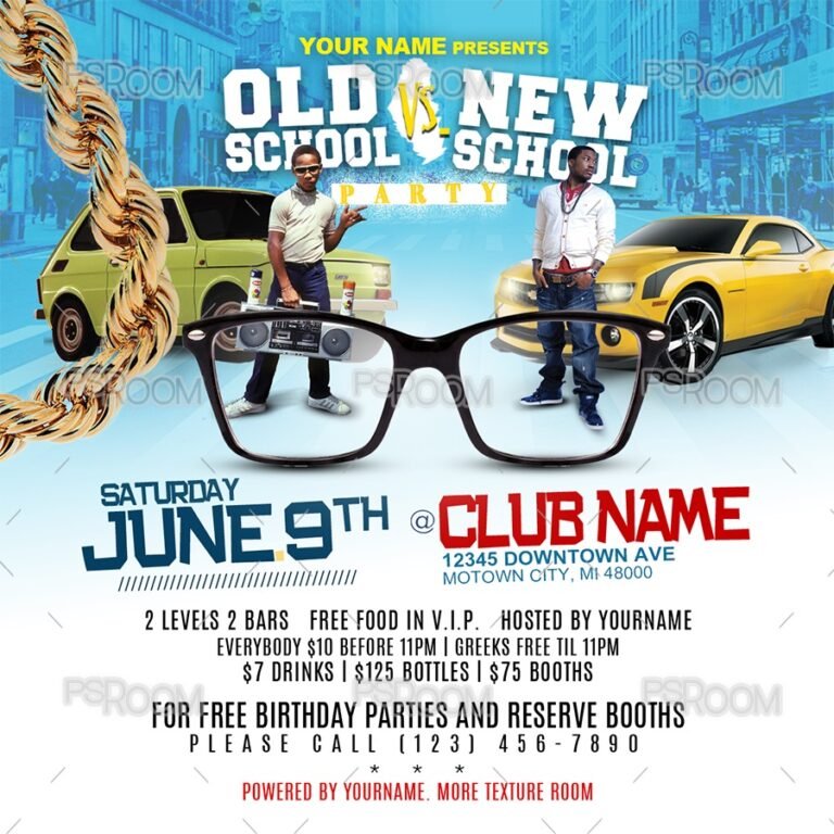 Old School Vs. New School Flyer