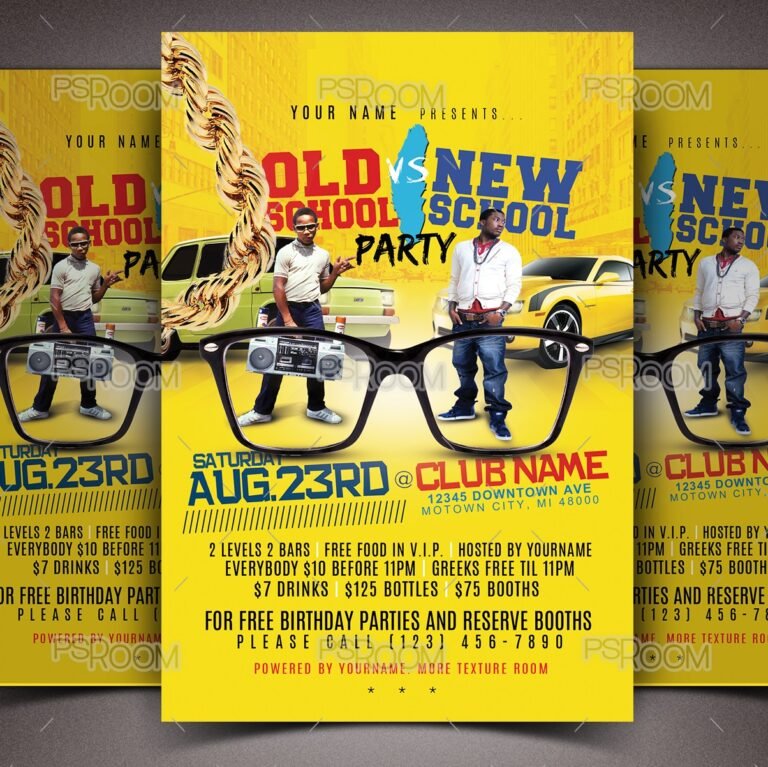 Old School Vs. New School Flyer