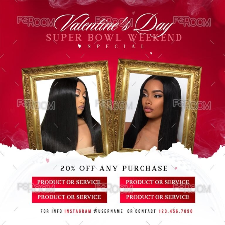 Valentine's Day Hair Special Flyer