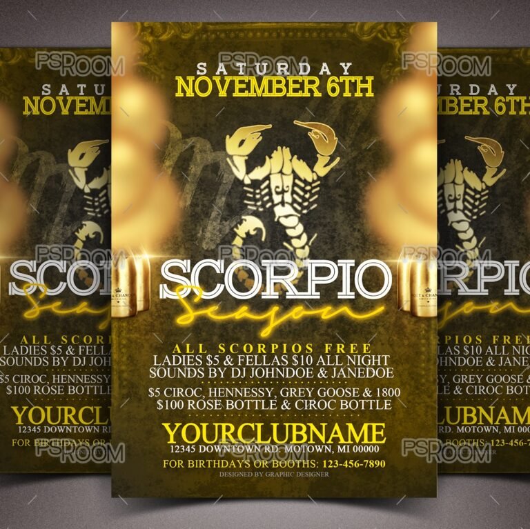 Scorpio Season Flyer