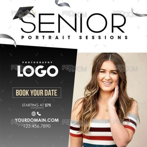 Senior Portrait Photo Session Flyer - PSDRoom.com