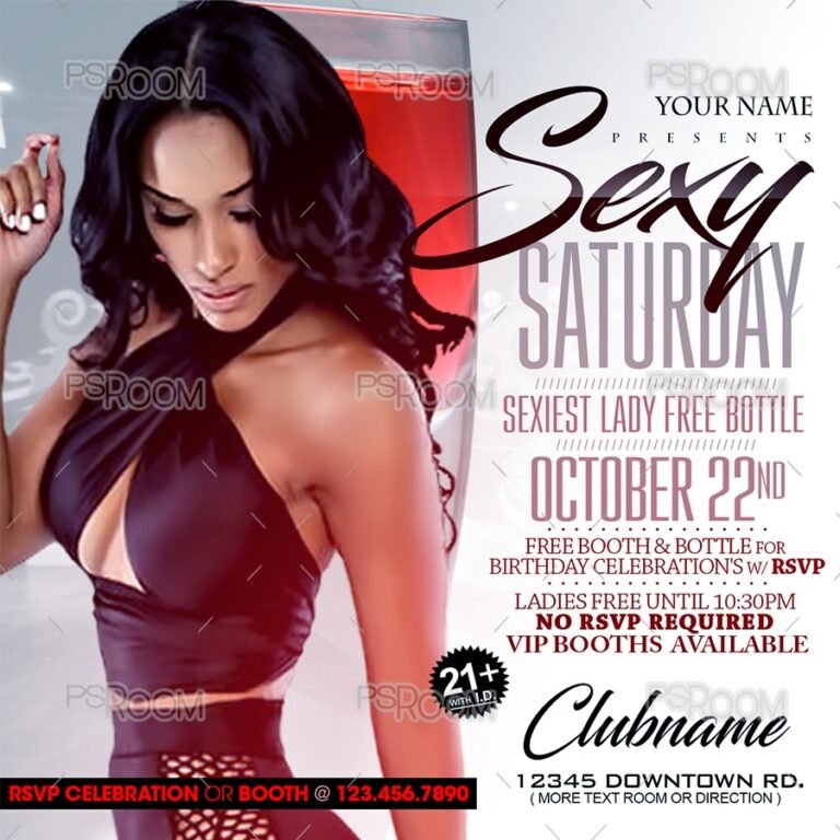 Sexy Saturdays Flyer
