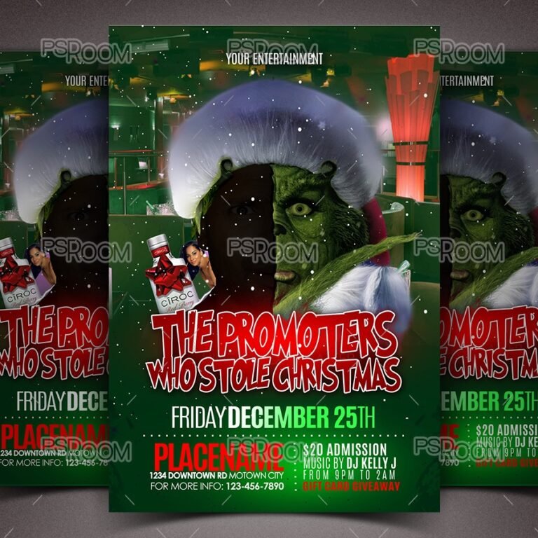 Promoters Who Stole Christmas Flyer