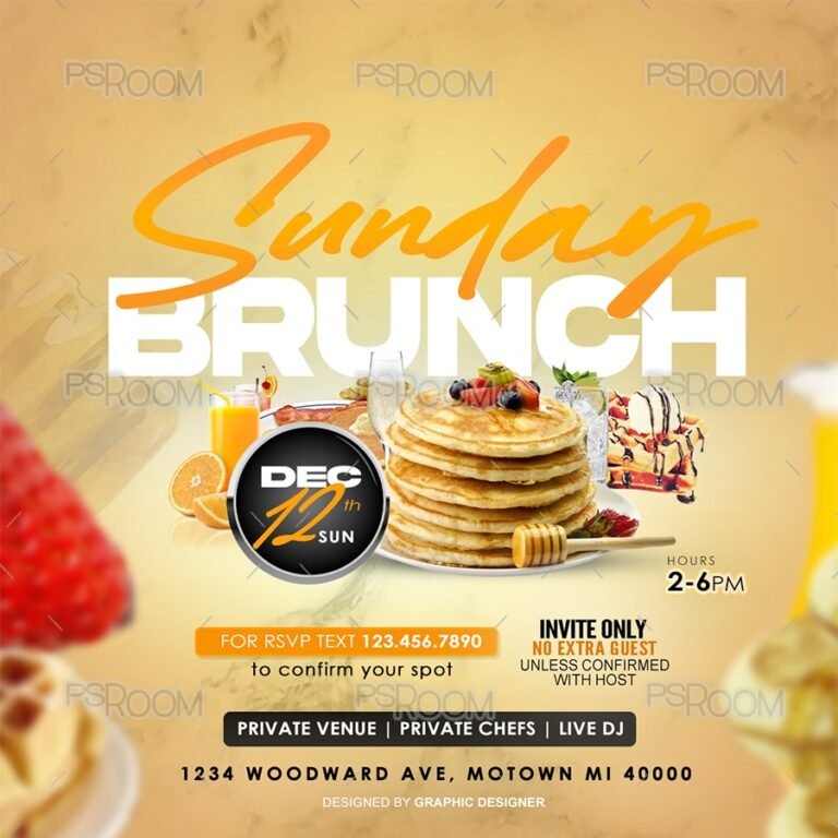 Sunday Brunch Flyer - PSDRoom.com