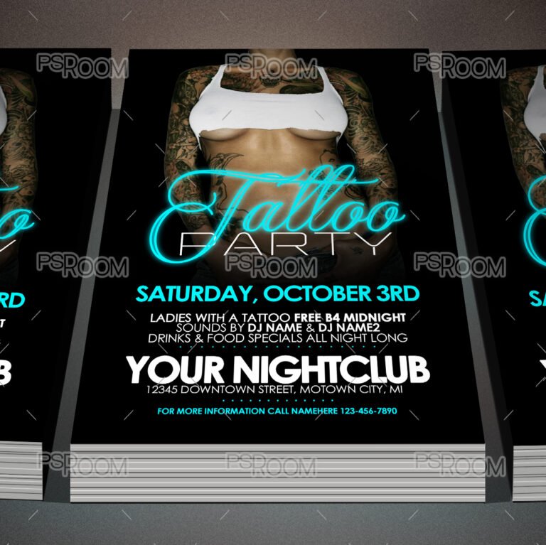 Tattoo Party Flyer