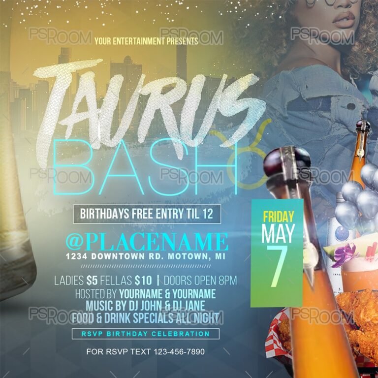 Taurus Bash Flyer