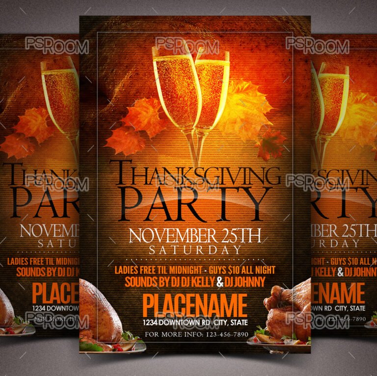 Thanksgiving Party Flyer