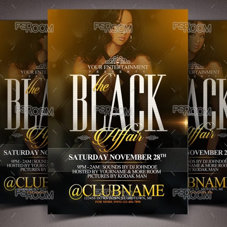 The Black Affair Flyer