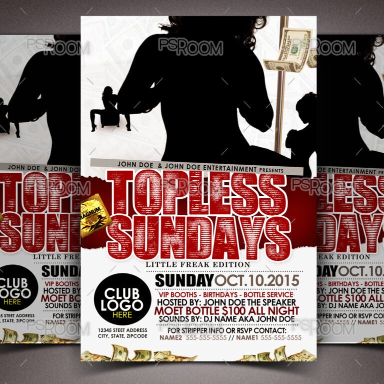 Topless Sundays Flyer
