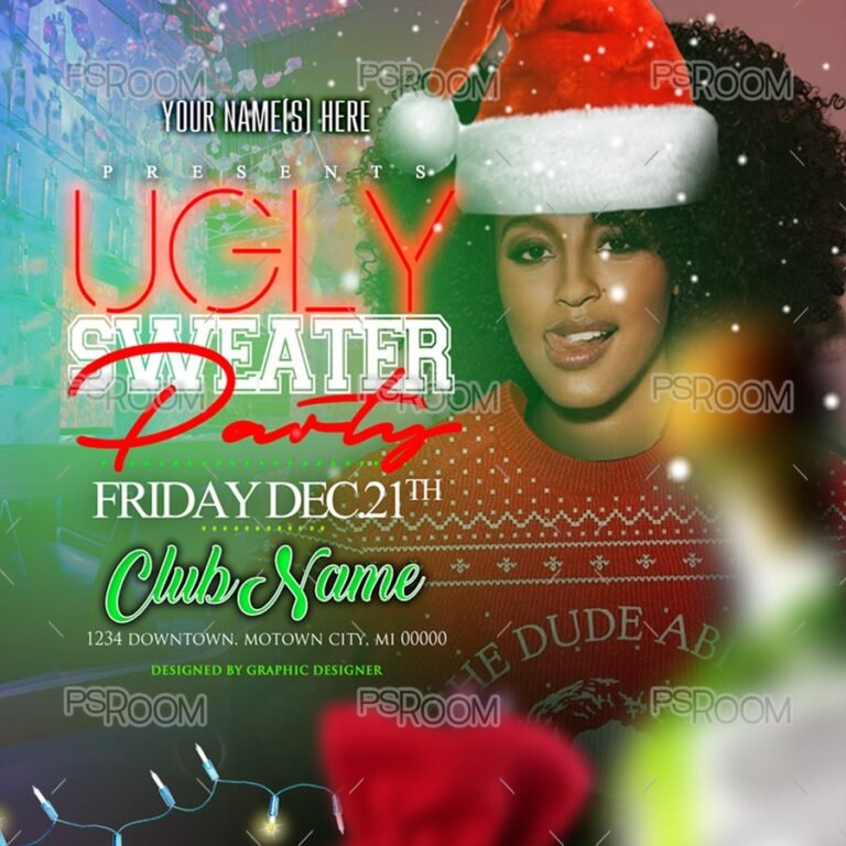 Ugly Sweater Party Flyer