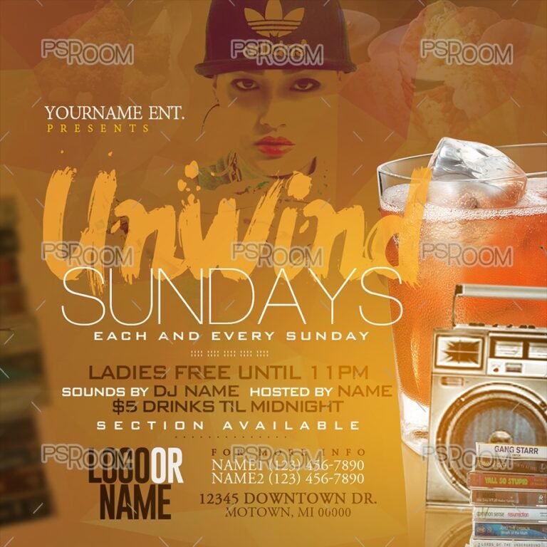Unwind Sundays Flyer