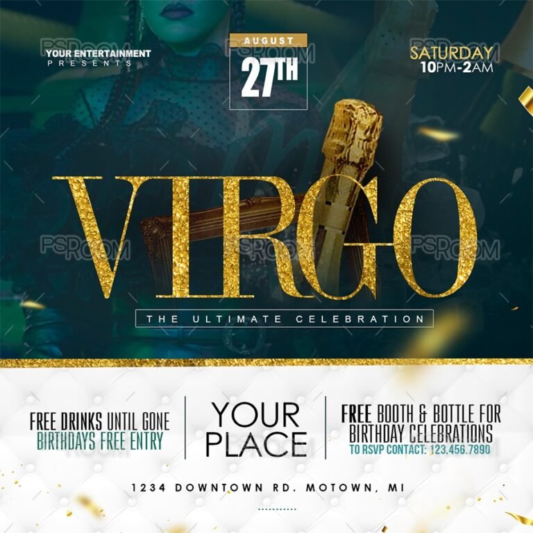 Virgo Ultimate Celebration Flyer
