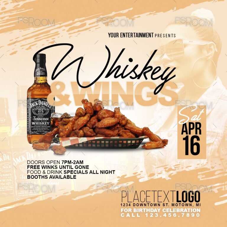 Whiskey & Wings Flyer