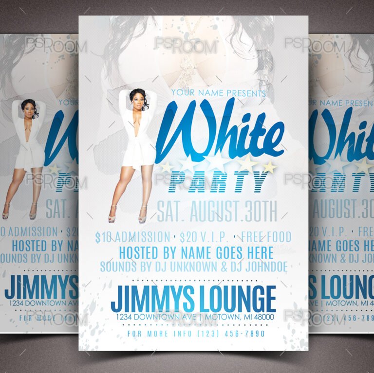 White Party Flyer
