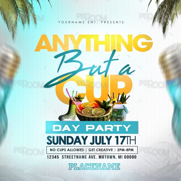 ABC Anything But A Cup Party Flyer